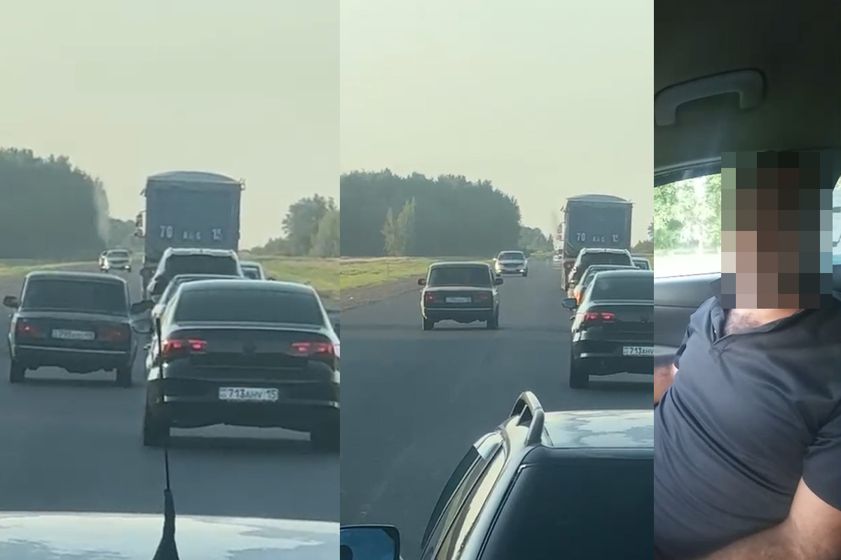 Опасное вождение на оживлённой трассе пресекли полицейские в СКО