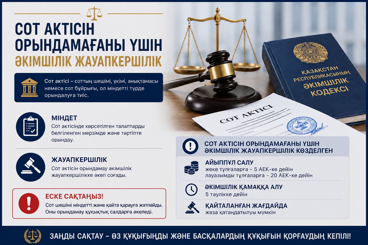 АДМИНИСТРАТИВНАЯ ОТВЕТСТВЕННОСТЬ ЗА НЕИСПОЛНЕНИЕ СУДЕБНОГО АКТА