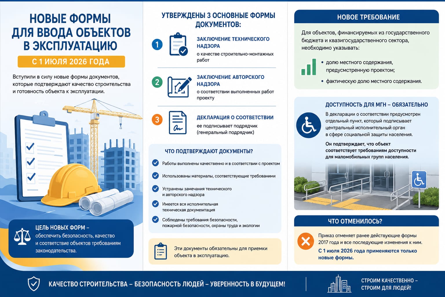 С 1 июля 2026 года в строительной сфере действуют новые требования!