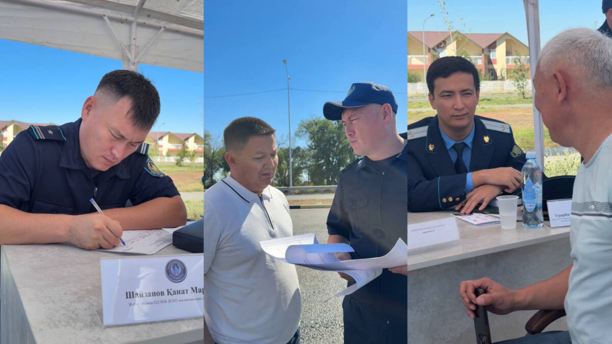 Акция “Приемная на дороге” прошла в области Жетысу