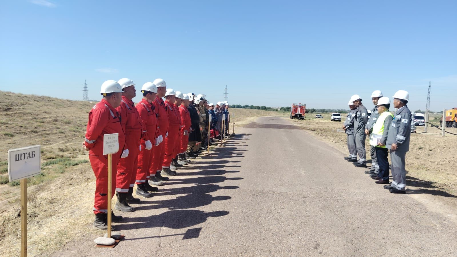 Учебная тревога на подземном хранилище газа
