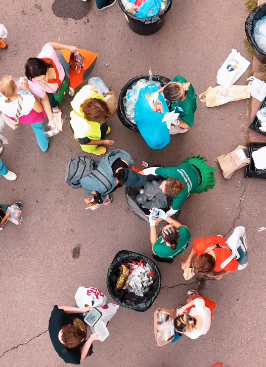 В Алмалинском районе прошла масштабная экоакция Recycle Бірге