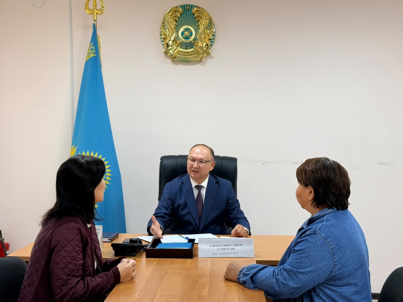 АКИМ РАЙОНА ПРОВЕЛ ЛИЧНЫЙ ПРИЕМ