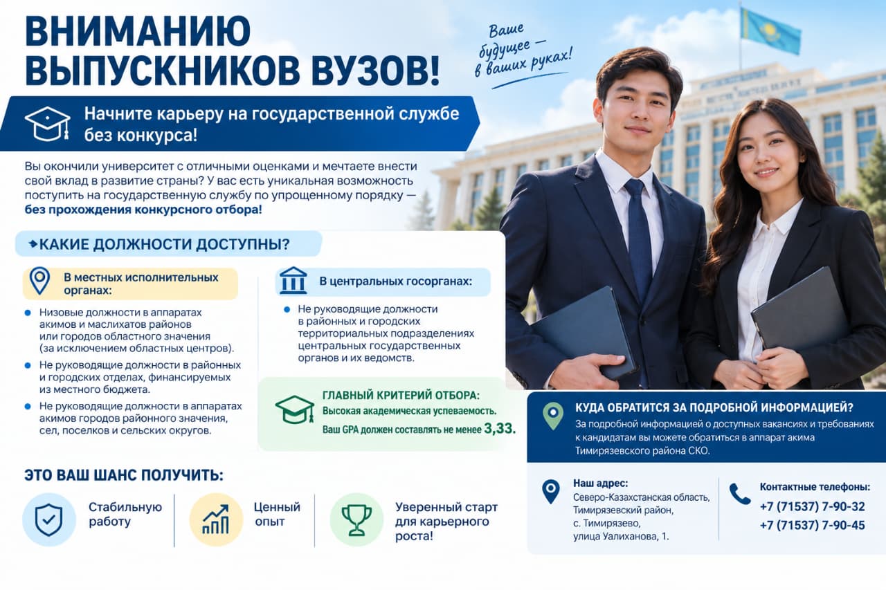 Внимание выпускники вузов!
