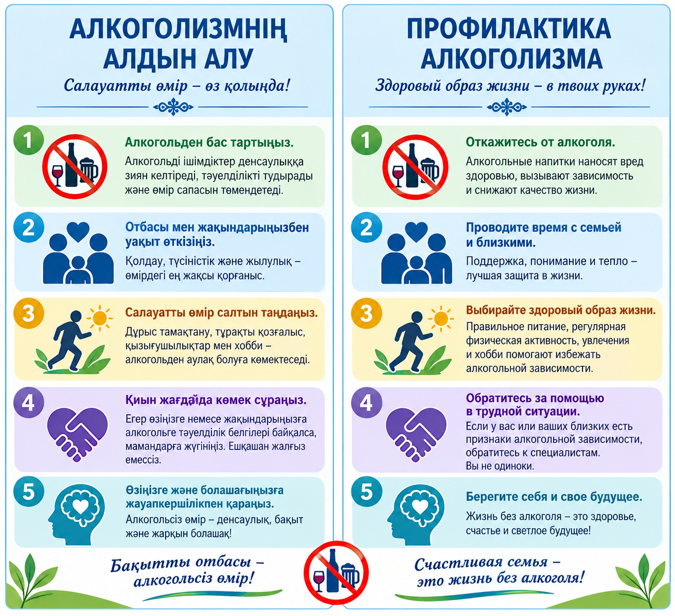 Памятка здоровая жизнь без алкоголя