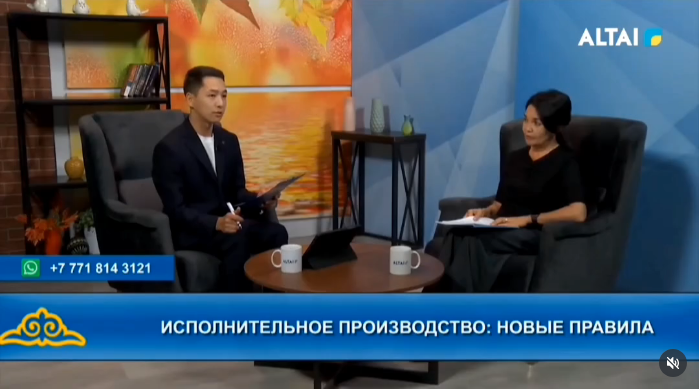 Интервью на телеканале «Altay»