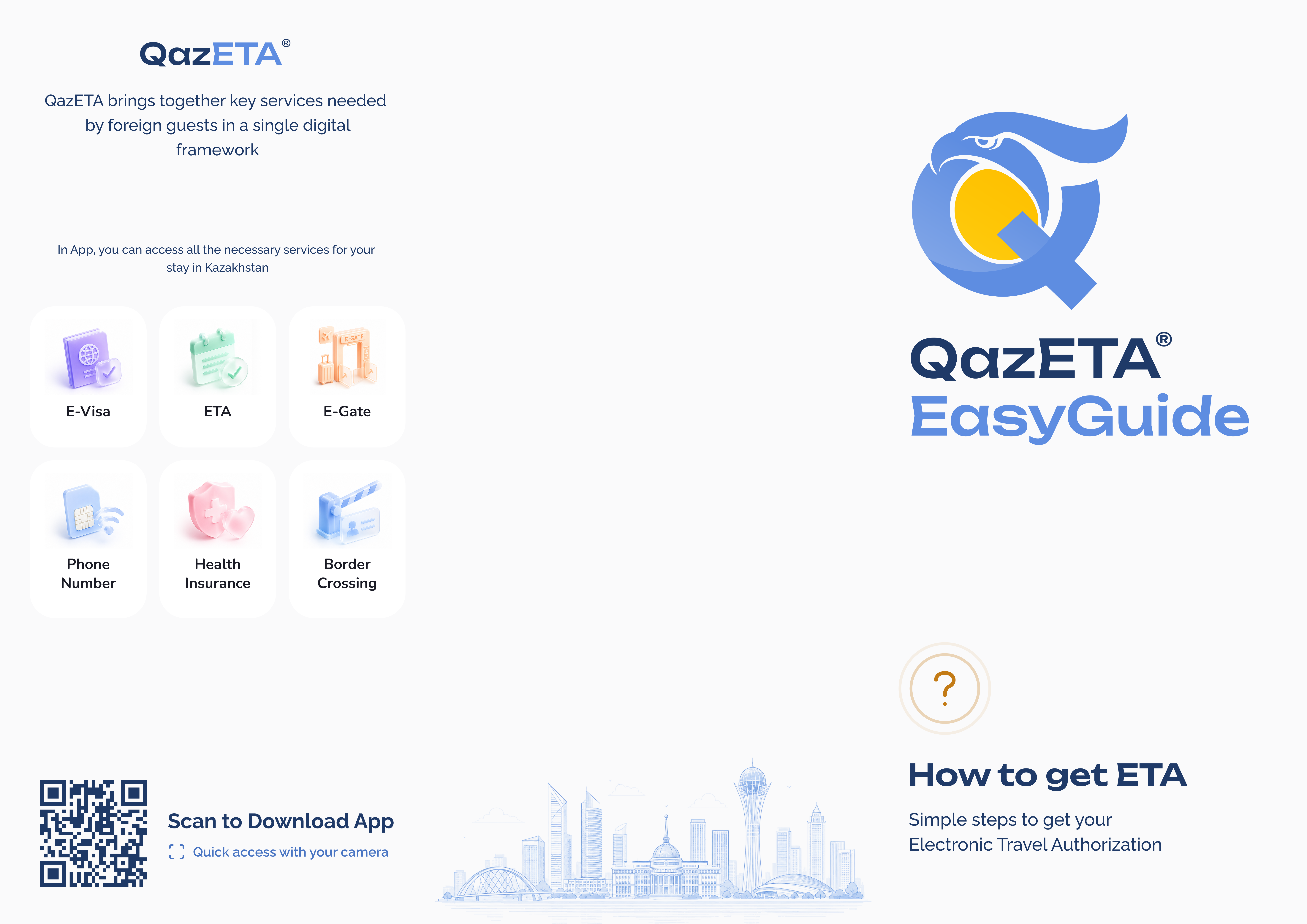 Information on the registration of a mandatory entry permit to Kazakhstan from July 1, 2027 by “QazETA”