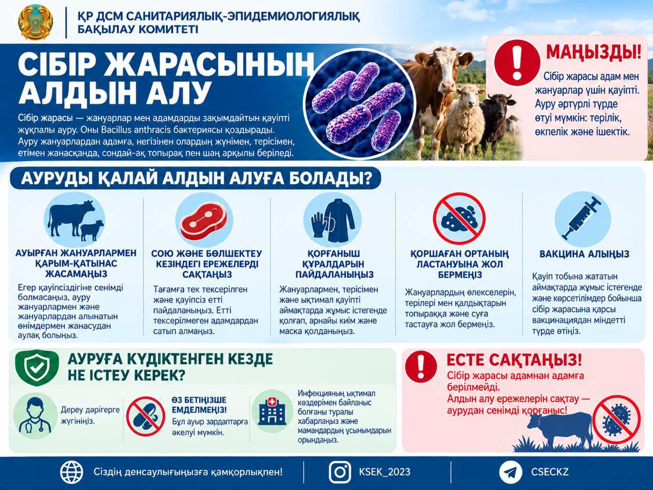 Профилактика сибирской язвы