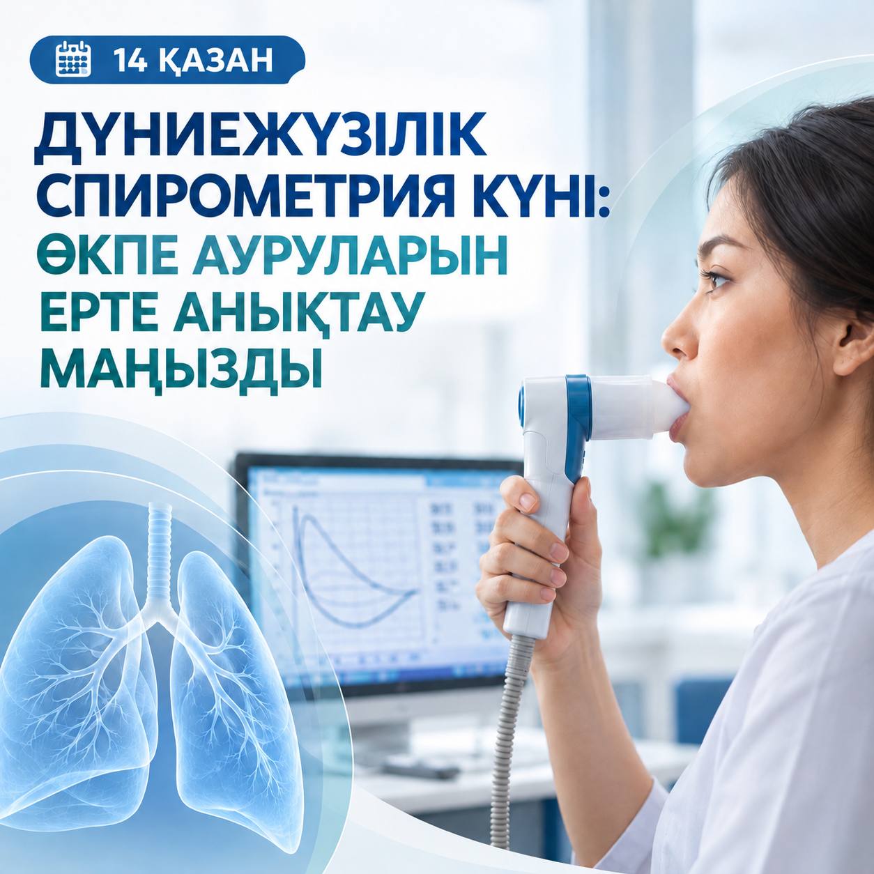 ВСЕМИРНЫЙ ДЕНЬ СПИРОМЕТРИИ: ВАЖНО ВЫЯВЛЯТЬ ЗАБОЛЕВАНИЯ ЛЕГКИХ НА РАННИХ СТАДИЯХ